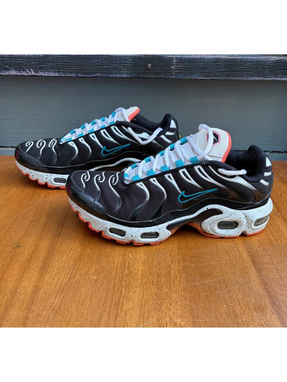 Nike Air Max Plus GS Black Teal Crimson CD0609-014 Youth 5.5Y Tuned Air TN